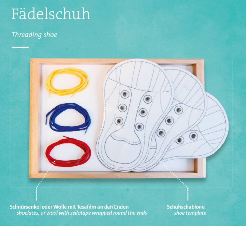 Fädelschuh