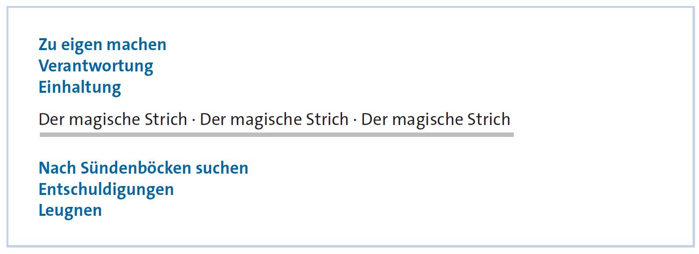 Der magische Strich