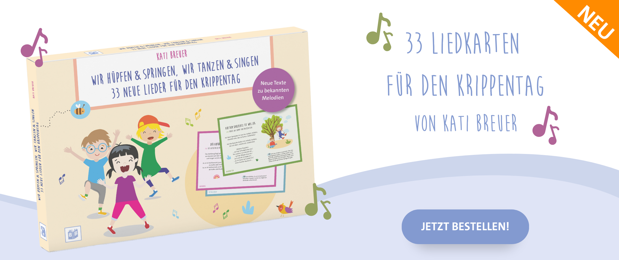 Wir hüpfen & springen, wir tanzen & singen - 33 neue Lieder für den Krippentag